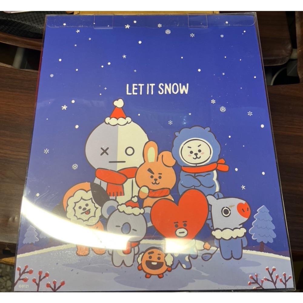 BT21 聖誕節系列限定站立娃娃 TATS-細節圖2