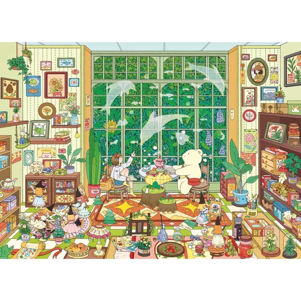 造景貼紙*橙子莉莉 （藍夢蝶居.少女妙妙屋.柔軟王國的住客.綠野小屋）-細節圖2