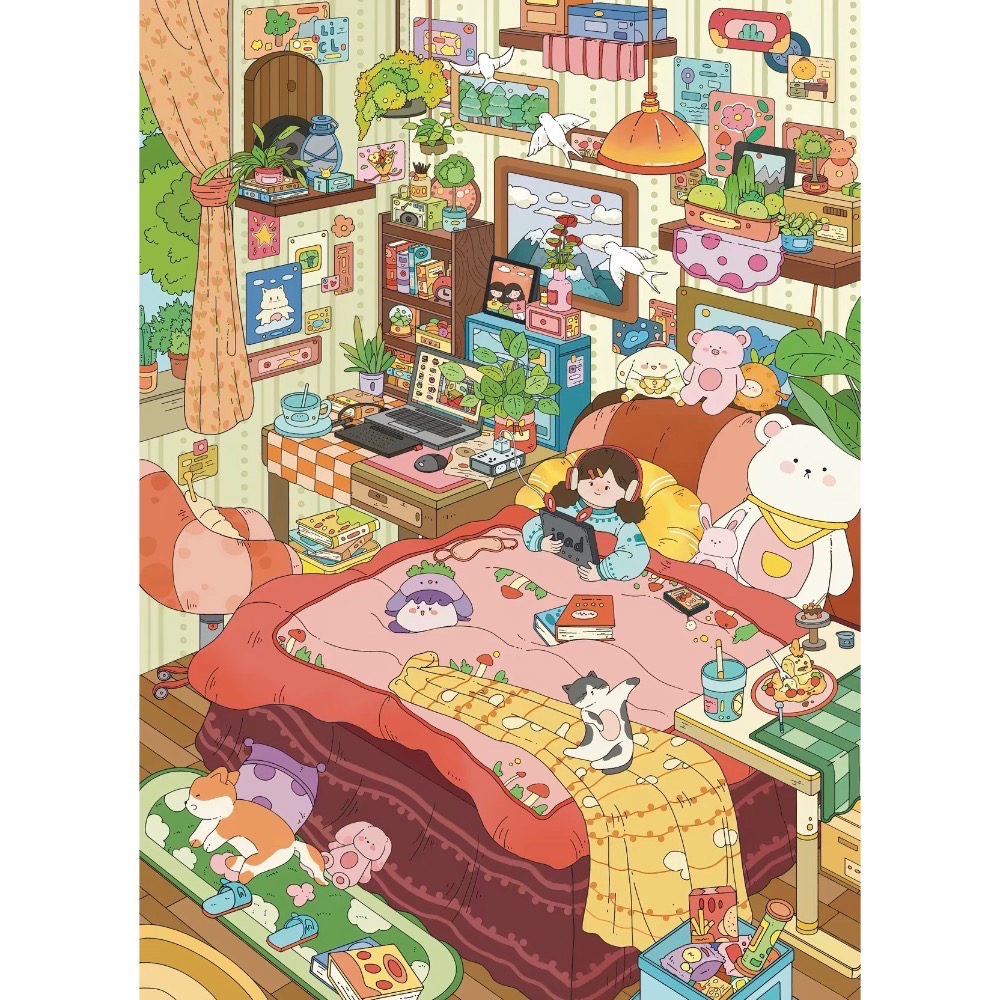 造景貼紙*橙子莉莉 （藍夢蝶居.少女妙妙屋.柔軟王國的住客.綠野小屋）-細節圖3