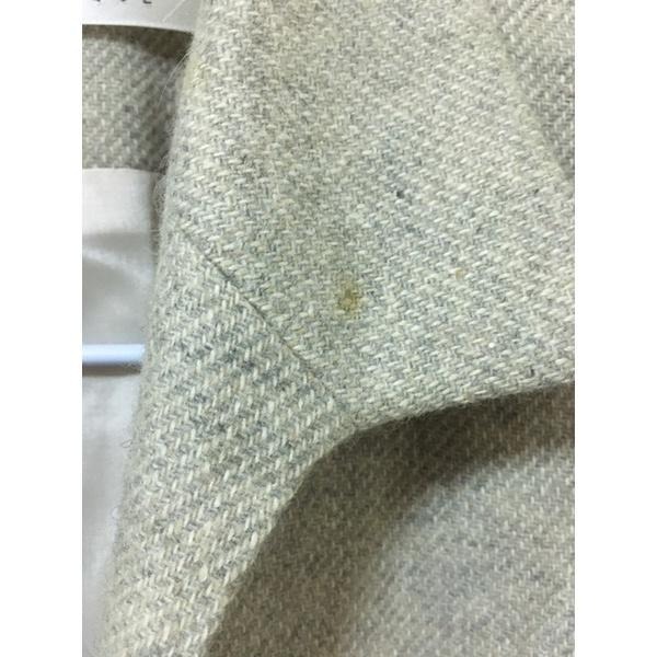 原創草堂灰色100%羊毛西裝外套 有領隱形扣 (衣料產地日本，衣服台灣製造)-細節圖8