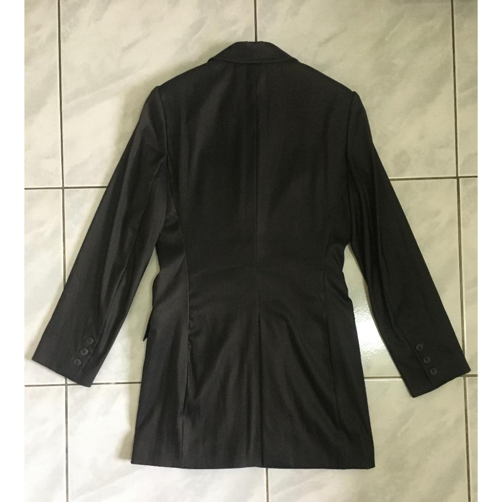 Mango 全新黑色西裝外套大衣(西班牙製造)-細節圖3