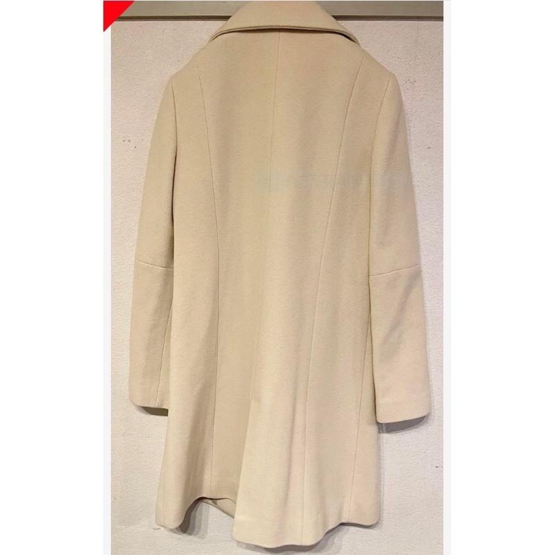 自由區雙排扣羊毛外套大衣-細節圖5