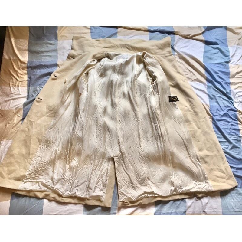 自由區雙排扣羊毛外套大衣-細節圖6