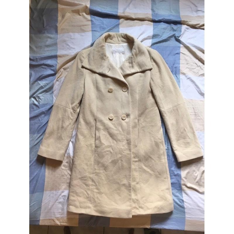 自由區雙排扣羊毛外套大衣-細節圖7