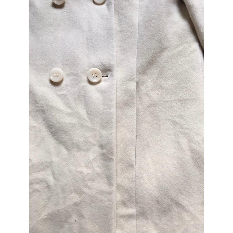 自由區雙排扣羊毛外套大衣-細節圖8