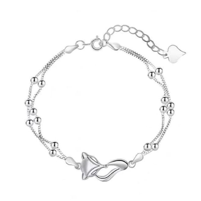 趙露思同款925銀小狐狸手鏈（偷偷藏不住）-細節圖6