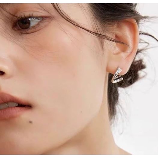 925銀 極簡設計輕奢耳環-細節圖2
