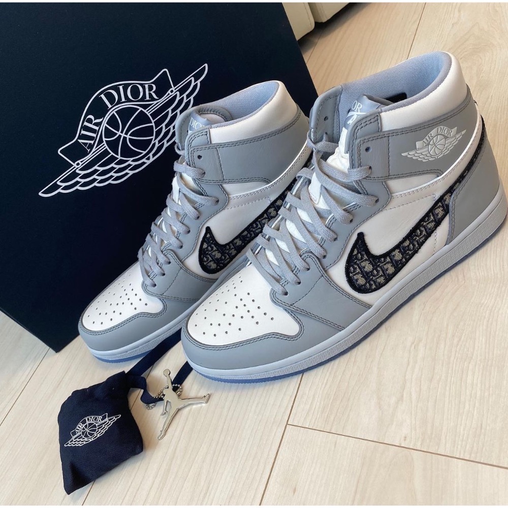 限量聯名款 Dior x Air Jordan 1 High OG 男生高筒鞋-細節圖2