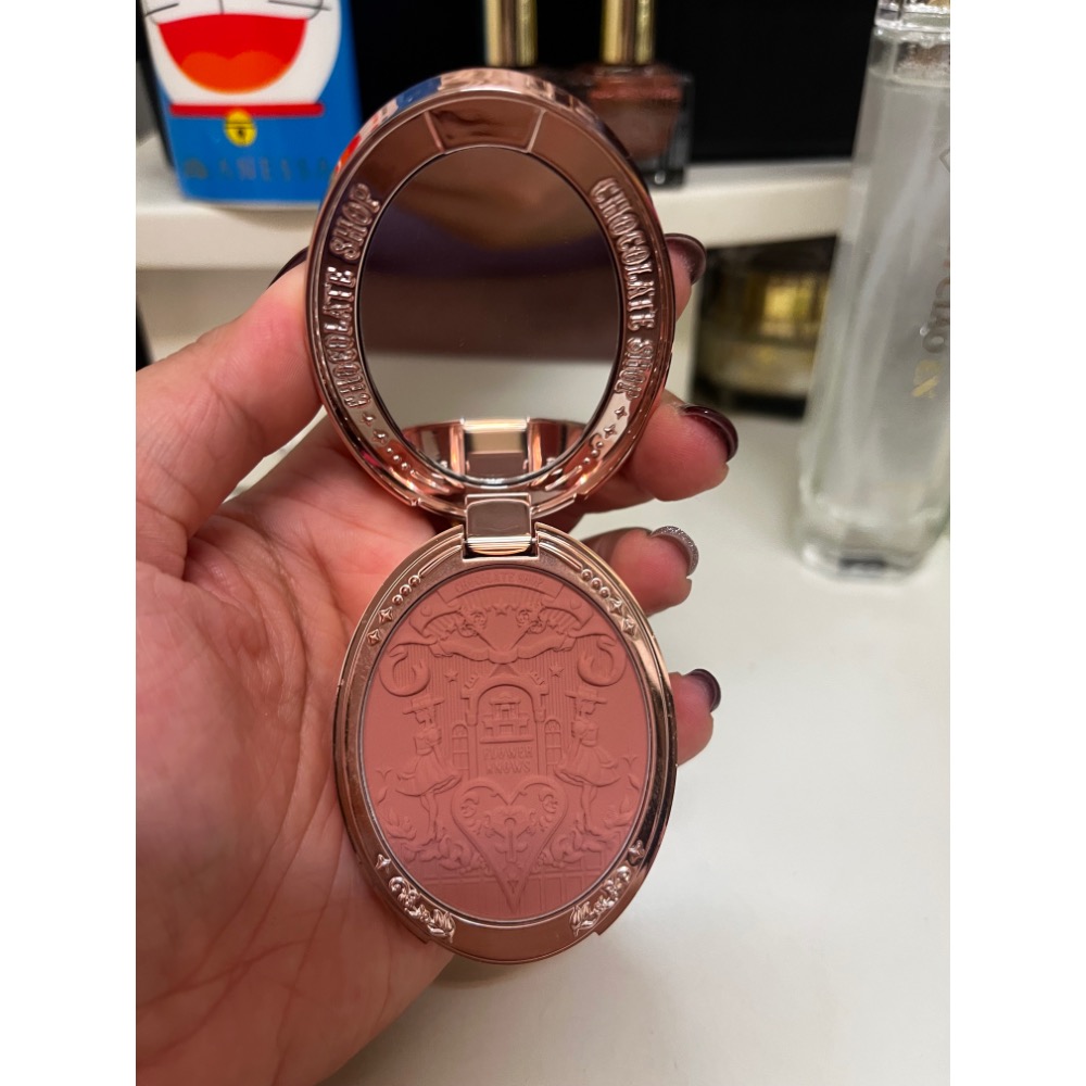 花知曉手持鏡 巧克力商店系列浮雕腮紅 Flower Knows-細節圖2