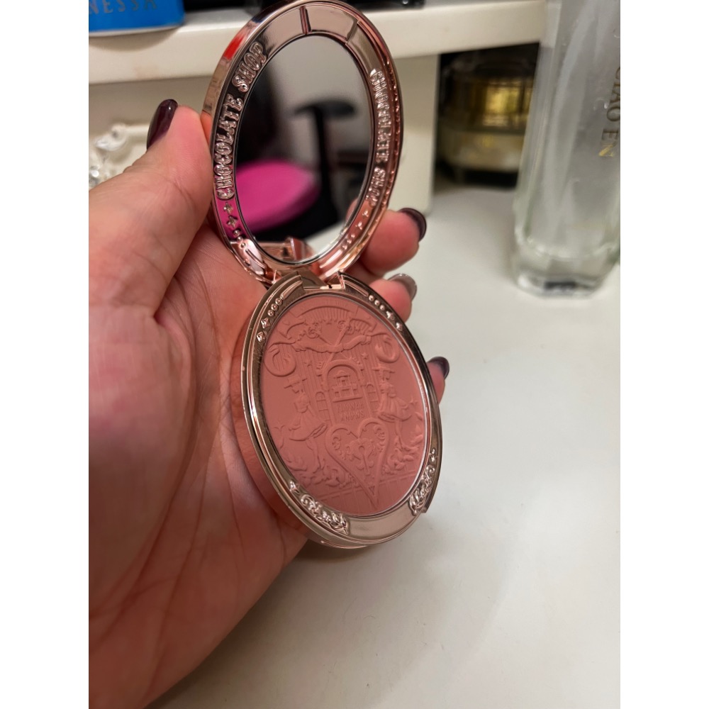 花知曉手持鏡 巧克力商店系列浮雕腮紅 Flower Knows-細節圖3