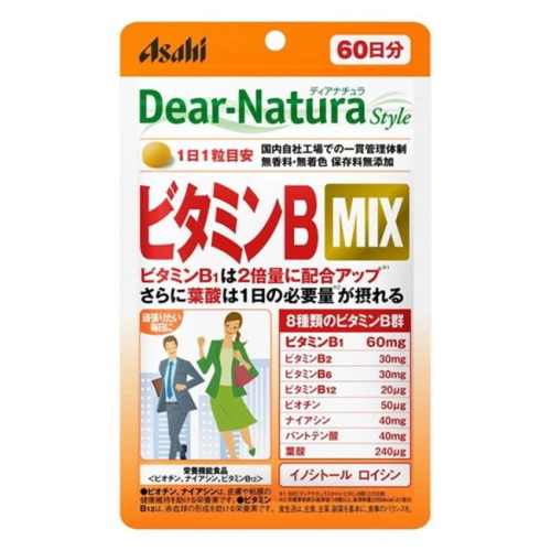 日本 朝日 Asahi Dear Natura 維他命 維生素B MIX 60天份