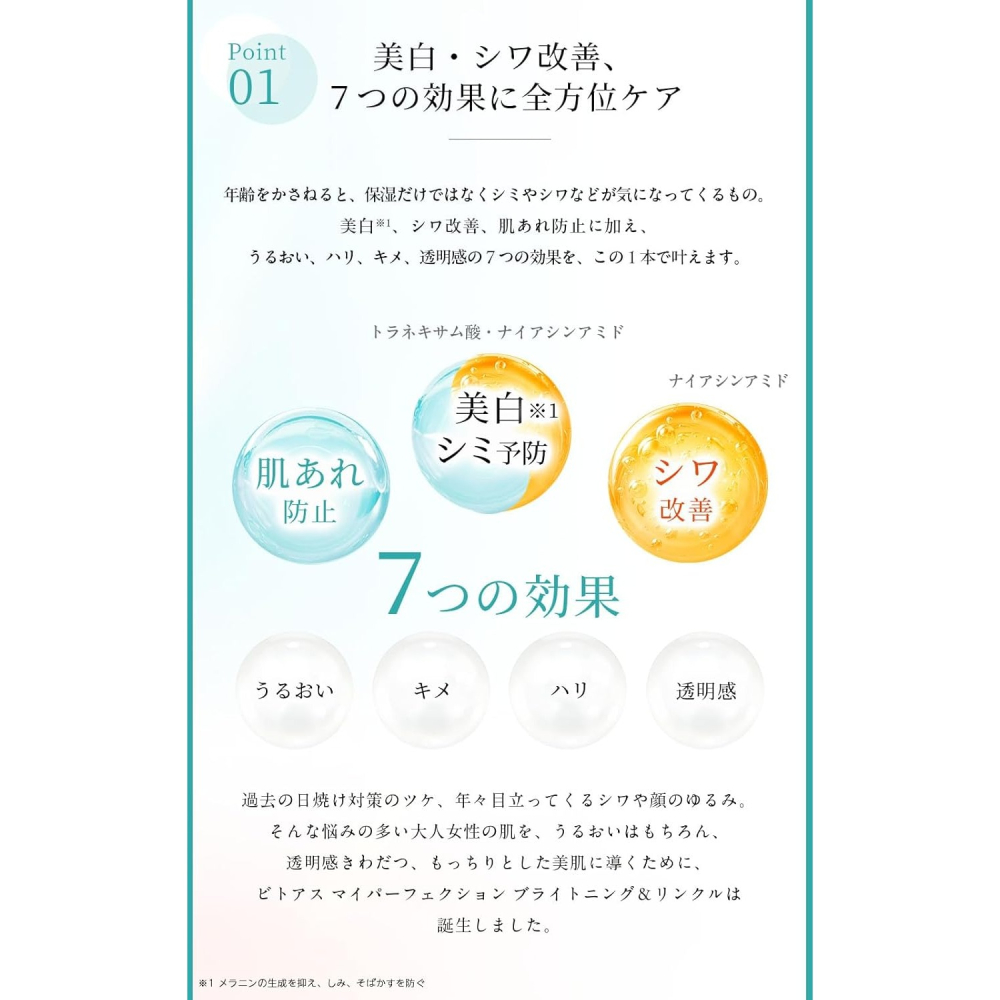 日本最新 SUNTORY 三得利 蜜得絲 美白抗齡保濕精華 120ml 兩個月份-細節圖2