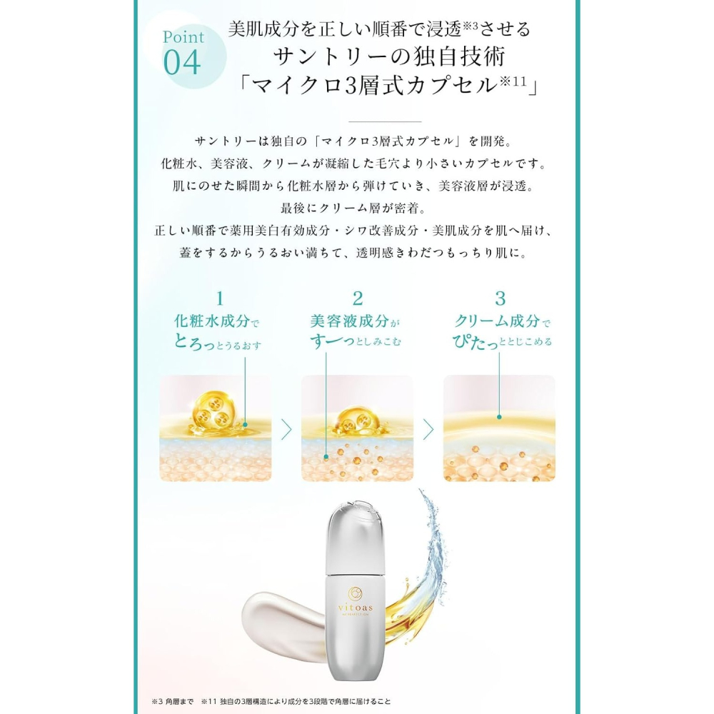 日本最新 SUNTORY 三得利 蜜得絲 美白抗齡保濕精華 120ml 兩個月份-細節圖4