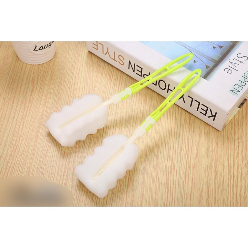 🌈現貨🌈外出攜帶型奶瓶刷/長柄可拆卸奶瓶刷 /海綿清洗杯刷/廚房清潔刷 /保溫杯玻璃杯杯刷-細節圖4