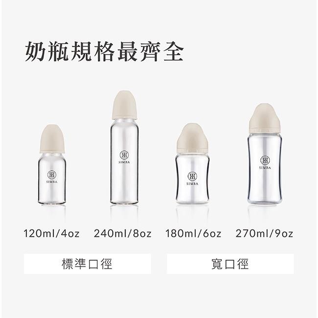 全新 Simba 小獅王 蘊蜜質金 玻璃標準 / 寬口 防脹氣奶瓶-細節圖2