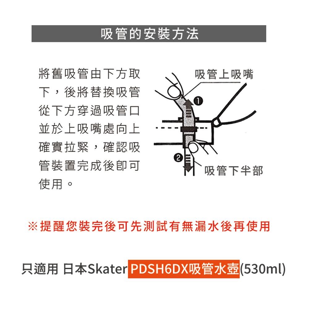 新款  Skater 6DX吸管水壺(530ml) 檢驗合格公司貨 內附背帶和姓名貼各一個-細節圖8