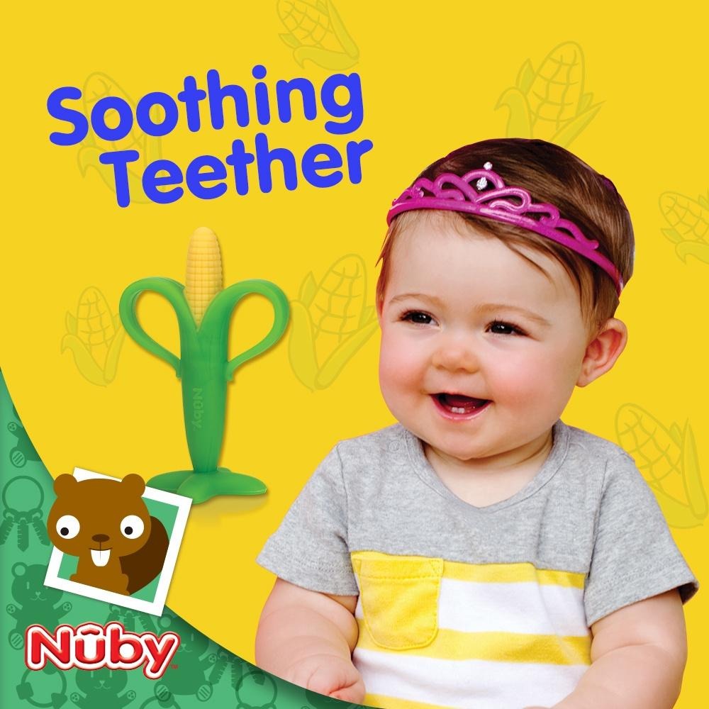 Nuby 玉米固齒器 3m+ 輕鬆解決寶寶長牙煩惱，有助口腔發展-細節圖5
