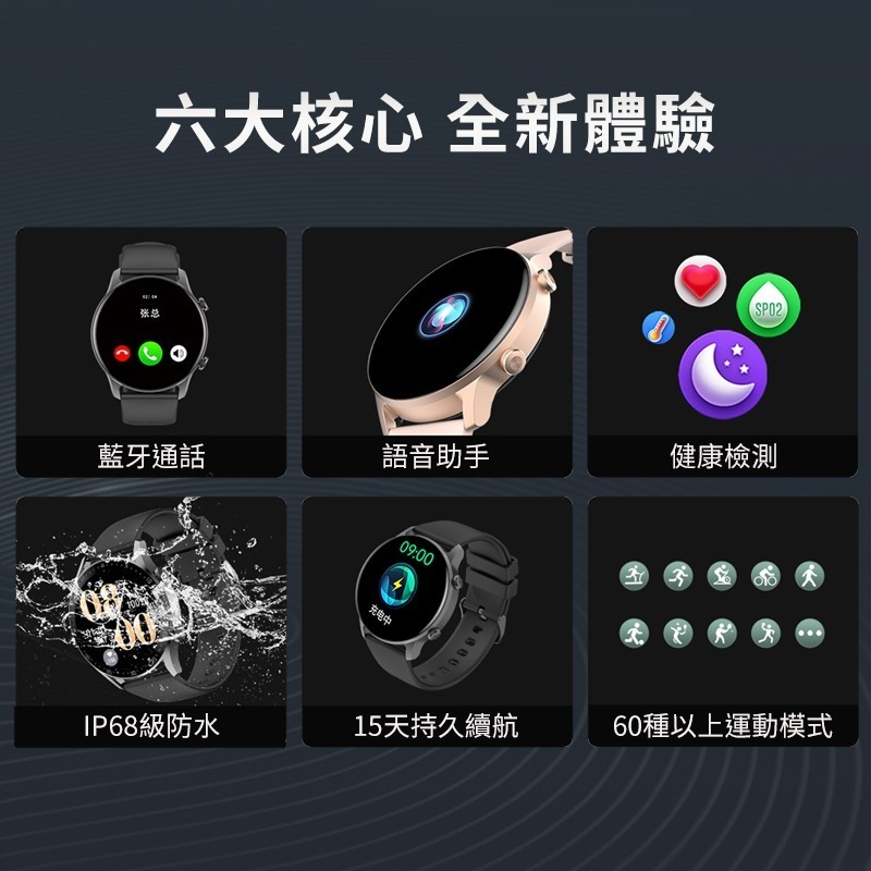 【LARMI 樂米】INFINITY 3 智能手錶 (黑) <智慧手錶 智慧型手錶 運動手錶 運動手錶 樂米智能手錶>-細節圖2