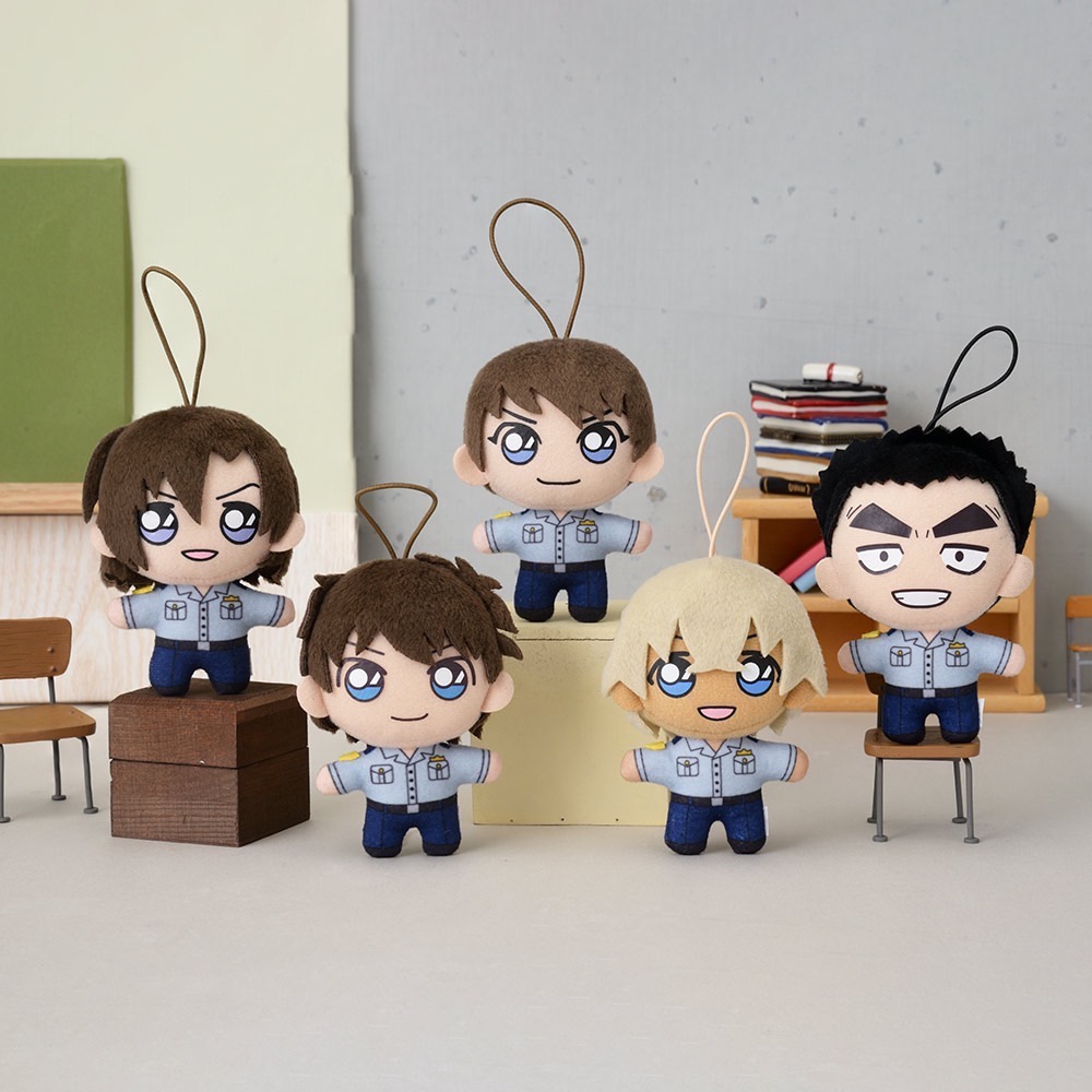 斷貨景品🇯🇵名偵探柯南 SEGA警察學校組毛絨吊飾玩偶 松田陣平 降谷零 諸伏景光 安室透 醜娃 娃娃 警校五人組努努-細節圖2