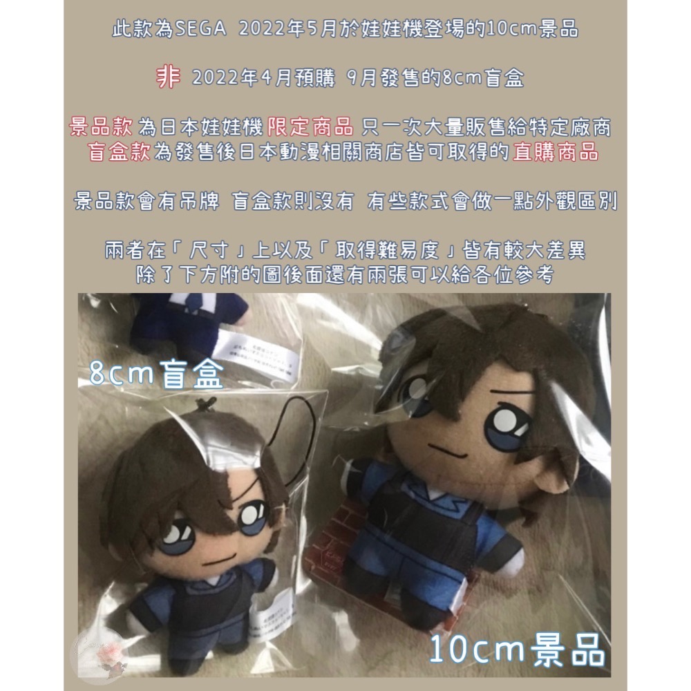 斷貨景品🇯🇵名偵探柯南 SEGA警察學校組毛絨吊飾玩偶 松田陣平 降谷零 諸伏景光 安室透 醜娃 娃娃 警校五人組努努-細節圖4