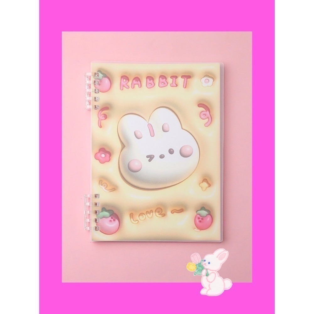 【現貨 可愛少女心活頁本】‼️仿真‼️可愛動物園3D效果B5活頁本 約60頁120頁 防水 兒童 學生 辦公必備 筆記本-細節圖5