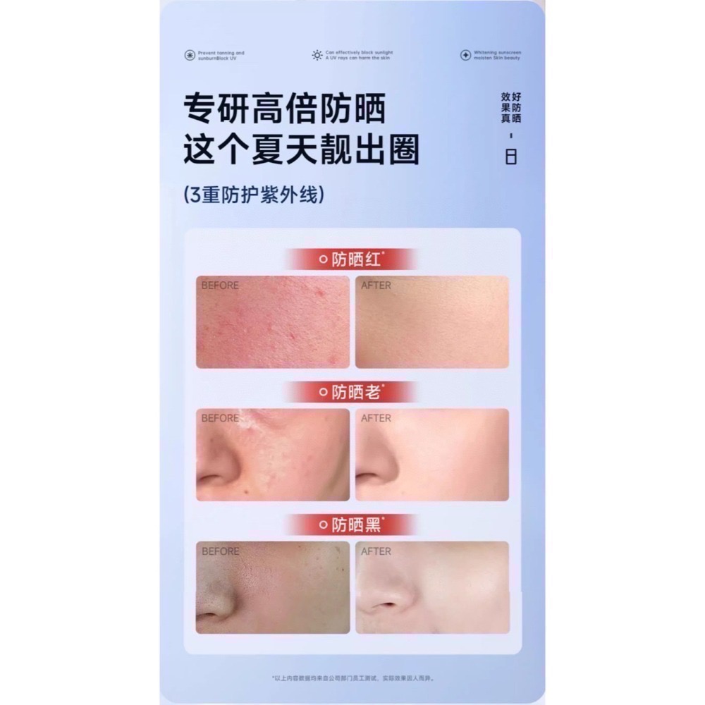 【現貨 SPF50+ PA+++ 防水防汗亮白防曬】YIMIAOSI亮白防曬乳 SPF50+ PA+++ 防水防汗 8h-細節圖6