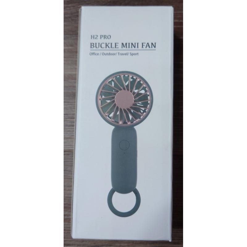 H2 PRO BUCKLE MINI FAN 可掛勾 手持 站立 USB小風扇（墨綠色）-細節圖2
