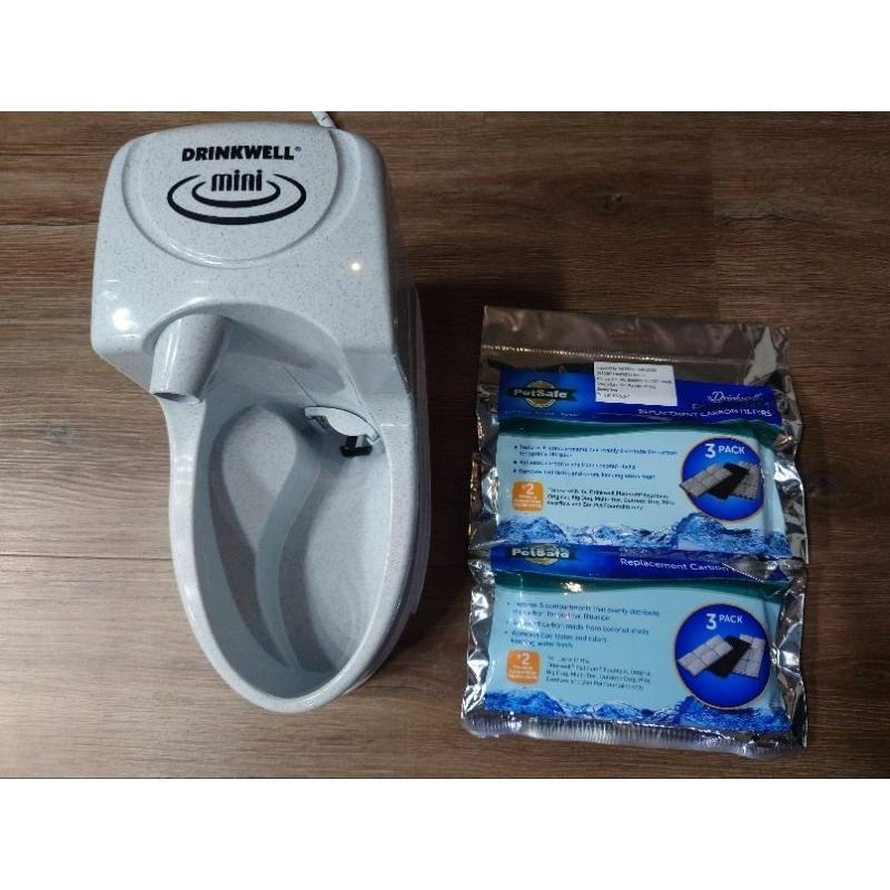 二手-美國 Drinkwell 好好喝飲水器-迷你寵物瀑布噴泉(1.2公升) 含6片高密度6格濾網-細節圖2