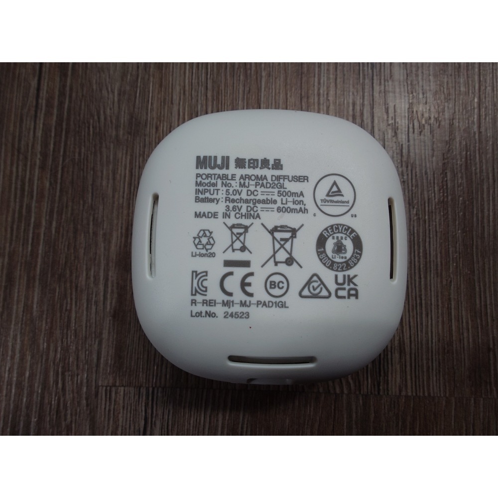 MUJI-無印良品-行動無水香氛機-配件完整再附全新替換毛氈配件-細節圖3