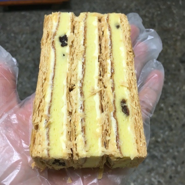 《餅乾先生》拿破崙派，超級大片，買10送1，便宜好吃，公司下午茶，開會餐點，早餐，生日，NG蛋糕價格，冰冰涼涼，建議冷凍-細節圖2