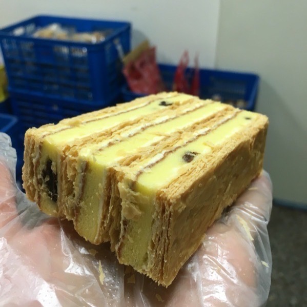 《餅乾先生》拿破崙派，超級大片，買10送1，便宜好吃，公司下午茶，開會餐點，早餐，生日，NG蛋糕價格，冰冰涼涼，建議冷凍-細節圖3