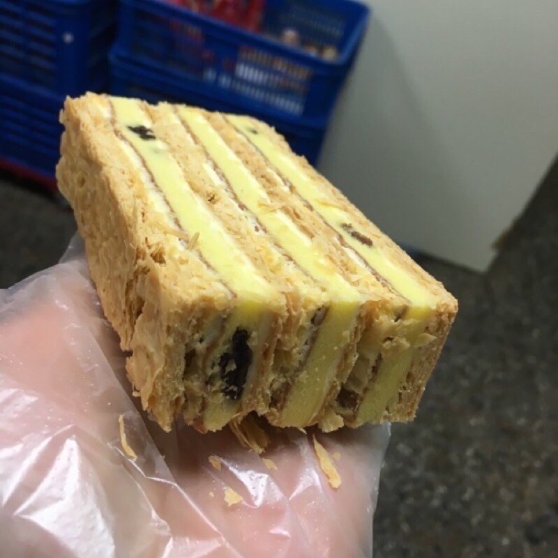 《餅乾先生》拿破崙派，超級大片，買10送1，便宜好吃，公司下午茶，開會餐點，早餐，生日，NG蛋糕價格，冰冰涼涼，建議冷凍-細節圖4