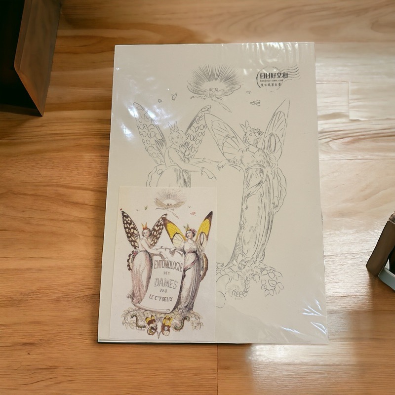 韓玉青（日日好文創）6款復古風著色畫-細節圖3