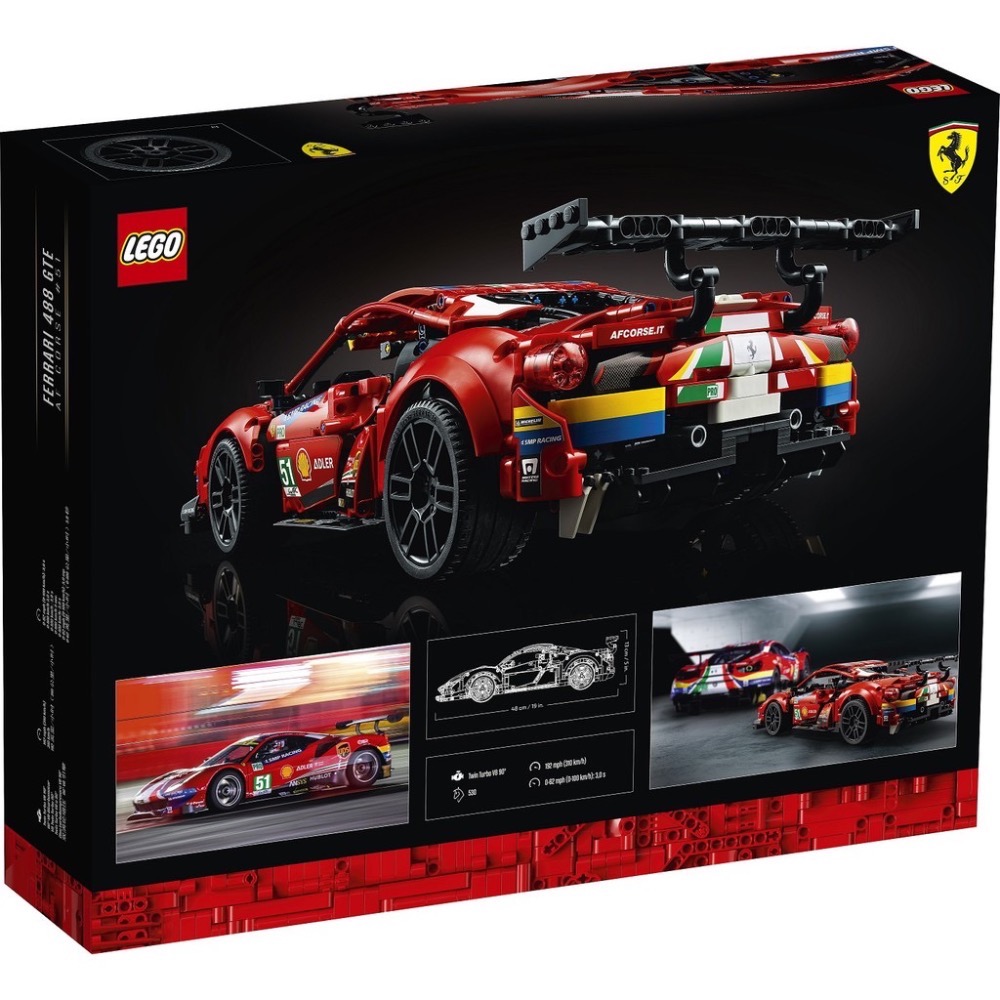LEGO 樂高 科技系列 42125 Ferrari 488 GTE 公司貨-細節圖2