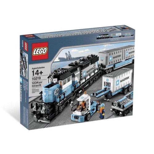 樂高 LEGO Lego 10219 Maersk Train 馬士基 貨運火車 塑膠模未拆