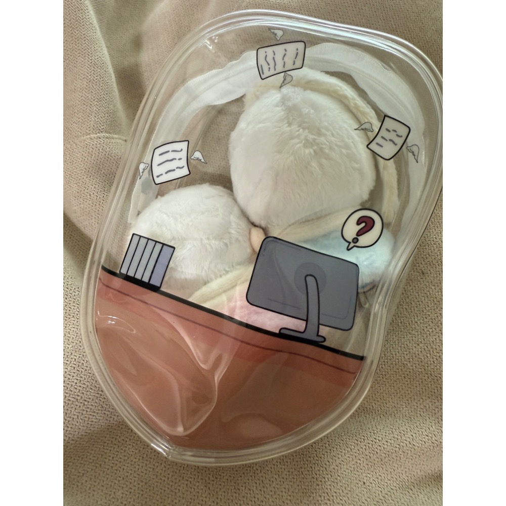 打工人娃包 19 x 12.5 x 6cm 送毛球-細節圖2