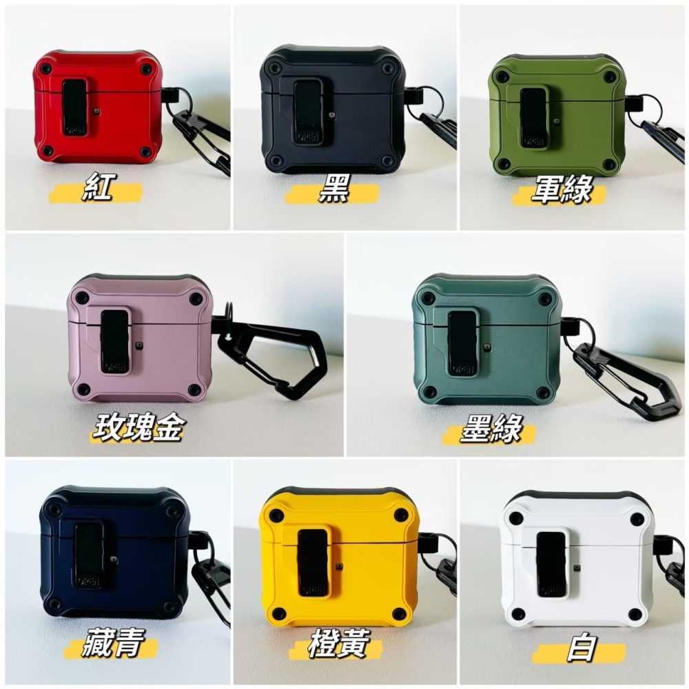 【JE買2送1】自動彈蓋AirPods保護套 機甲包覆 適用1/2代 Pro 3代-細節圖2