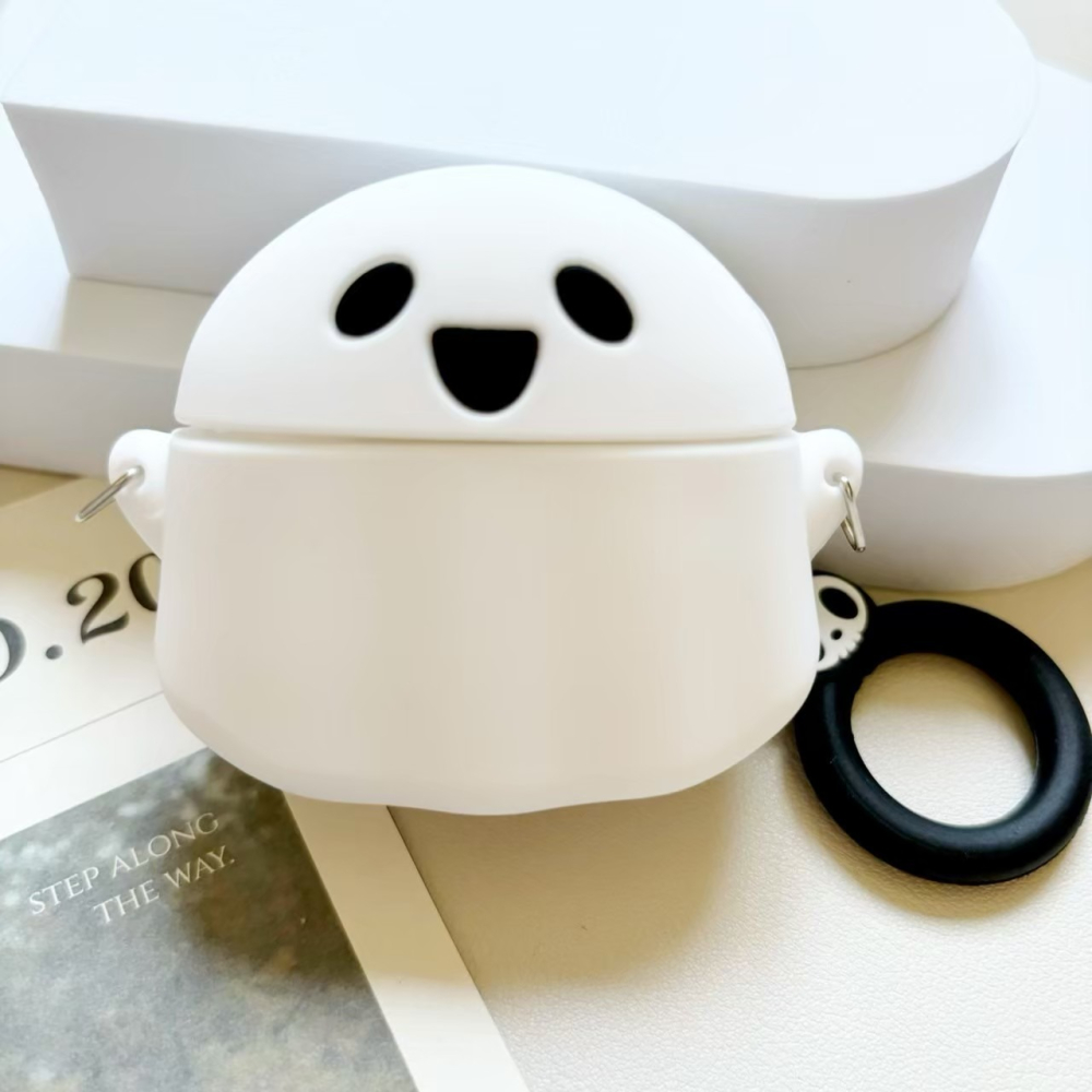 【JE買2送1】造型AirPods保護套 米奇 幽靈 鯊魚 適用1/2代 Pro 3代-細節圖2