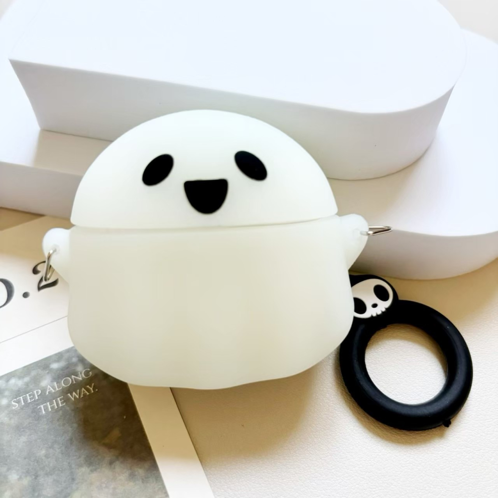 【JE買2送1】造型AirPods保護套 米奇 幽靈 鯊魚 適用1/2代 Pro 3代-細節圖6