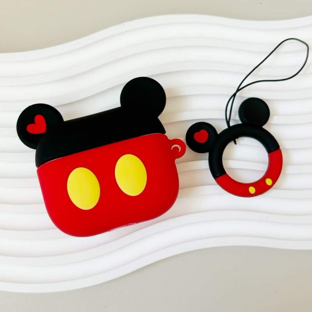 【JE買2送1】造型AirPods保護套 米奇 幽靈 鯊魚 適用1/2代 Pro 3代-細節圖8