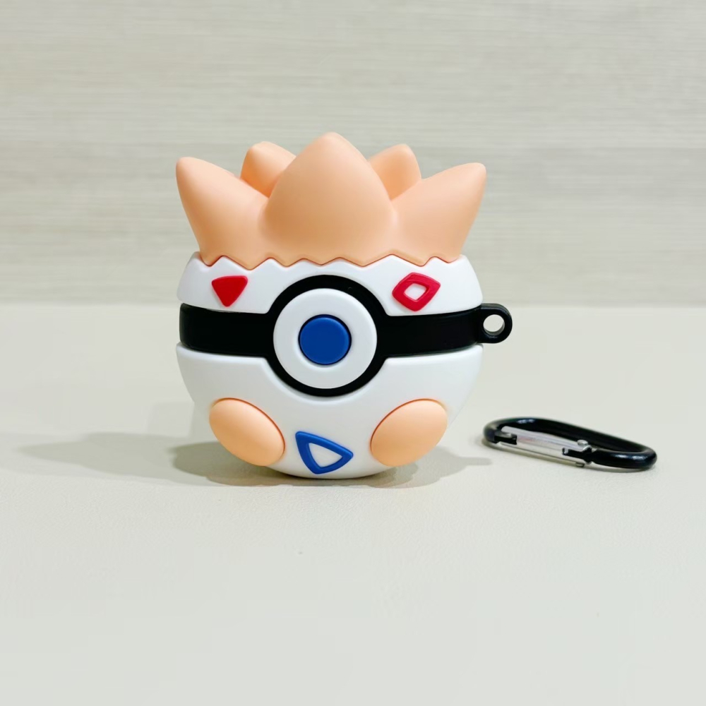 【JE買2送1】造型AirPods保護套 皮卡丘 波克比 喵喵 適用1/2代 Pro 3代-細節圖5