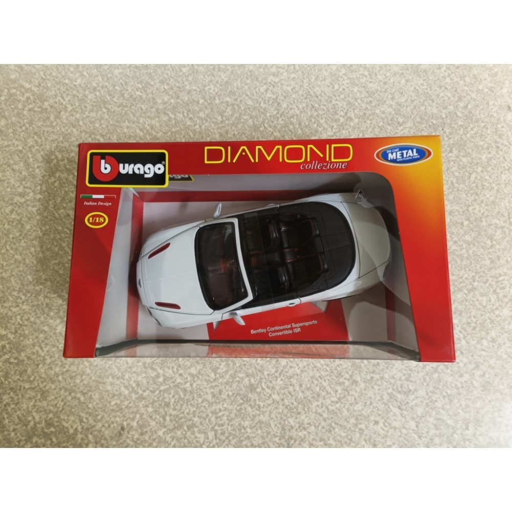 Bburago Bentley Continental Supersports 1/18賓利模型車 1：18-細節圖2