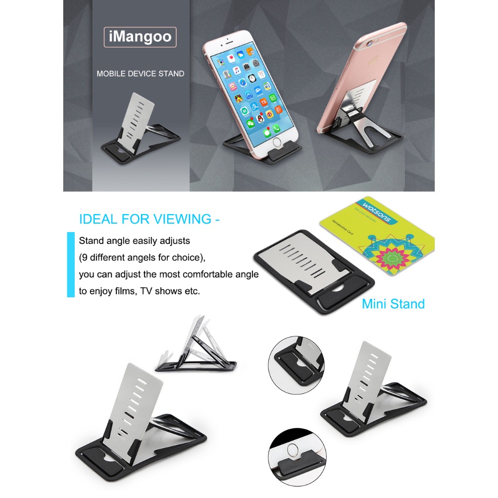 極致纖薄·卡片式 手機架·鋁合金·超薄設計攜帶方便-細節圖5