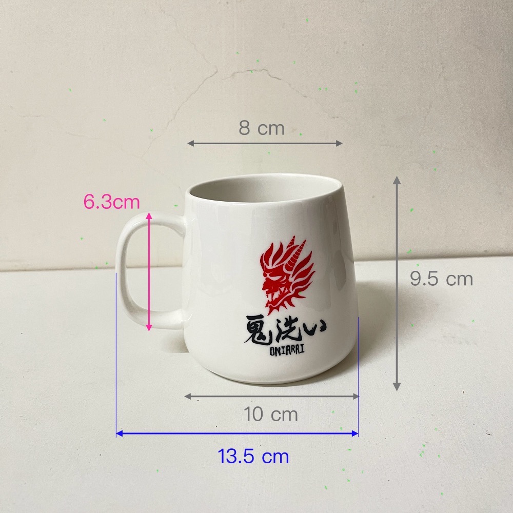 鬼洗🔫馬克杯 全新 白色-細節圖4