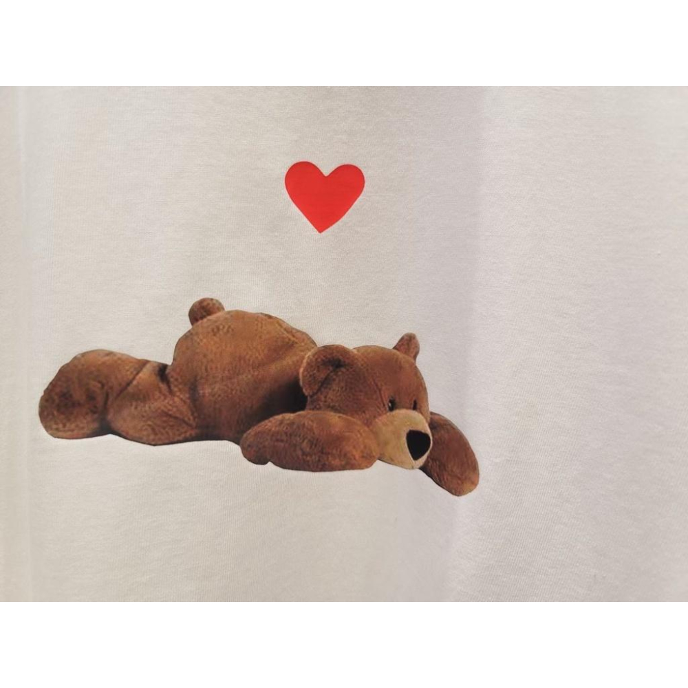 (現貨) 🇰🇷正韓可愛愛心小熊寬鬆T恤-細節圖3