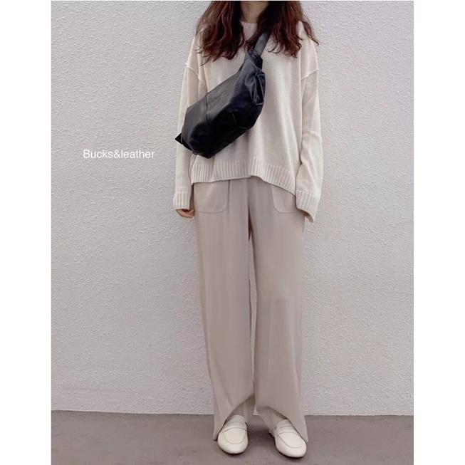 (現貨) 正韓🇰🇷 bucks&leather 斜跨餃子包 設計師品牌 羊皮  側肩背包-細節圖3