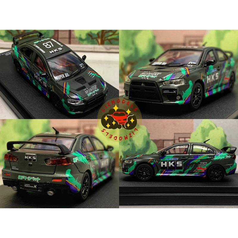 🔅里氏模型車 TM 1/64 Mitsubishi Lancer Evolution 三菱 EVO X HkS 頭文字D-細節圖3