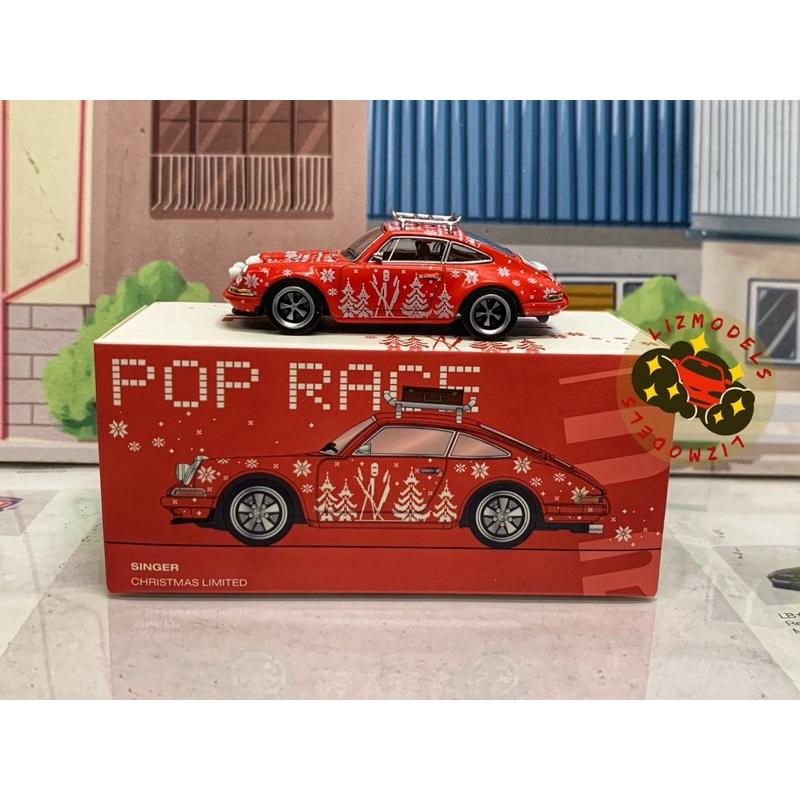 🔅里氏模型車 POP RACE TM 1/64 保時捷 NISSAN GTR 聖誕節 特別版 高尾翼 可口可樂 模型車-細節圖3