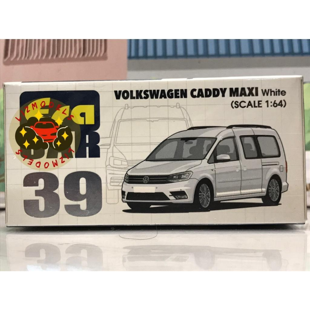 🔅里氏模型車 雙11特價 Era Car 1/64 VW Caddy 福斯 計程車 白色 合金模型車-細節圖5