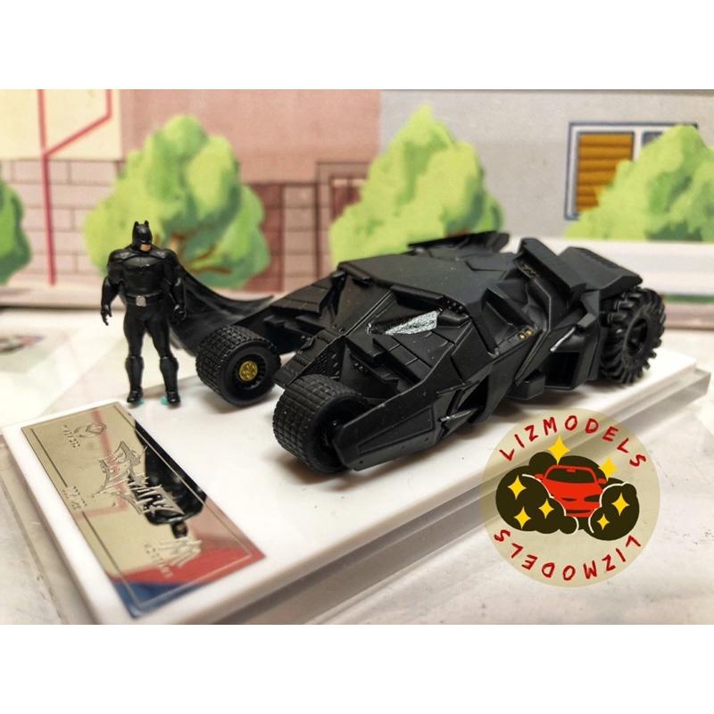 🔅里氏模型車 TM 1/64 DC Batman 蝙蝠俠 蝙蝠車 人偶 高譚市 樹酯車 輪胎不可轉 英雄 超人-細節圖2